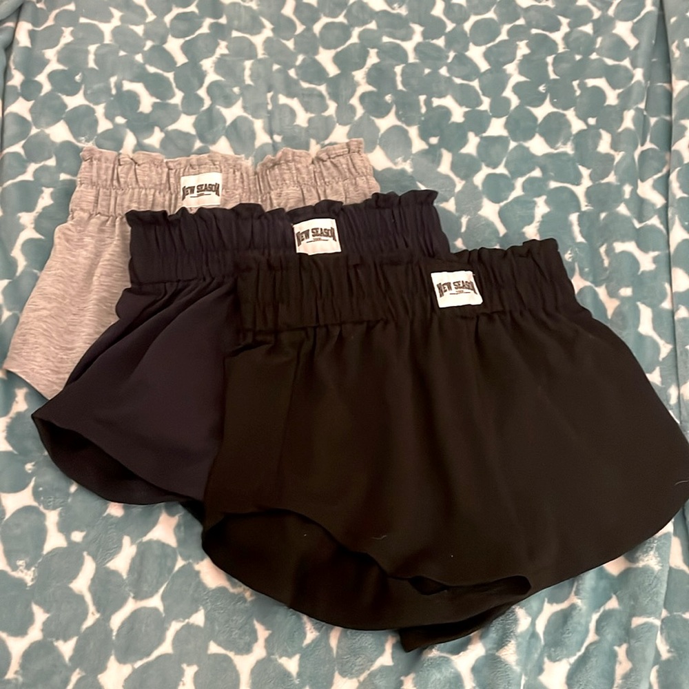 (3 PACK) Lounge Shorts// Navy Blue, Grey & Black